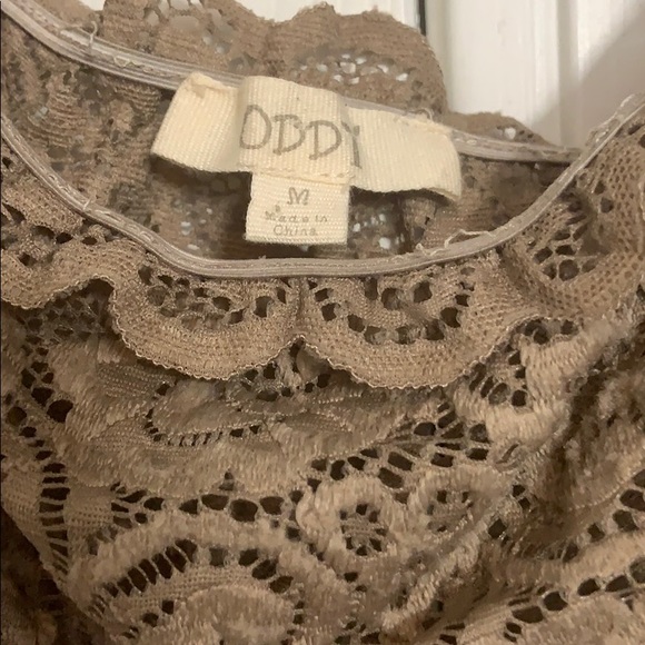 Tan long sleeve top - Picture 3 of 3